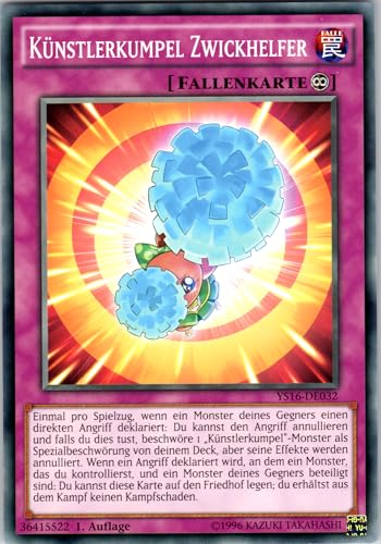 Künstlerkumpel Zwickhelfer - YS16-DE032 - Common - 1. Auflage - Deutsch - Yugioh - Starter Deck: Yuya - mit RC-Fieldcenter Künstlerkumpel Zwickhelfer - YS16-DE032 - Common - 1. Auflage - Deutsch - Yugioh - Starter Deck: Yuya - mit RC-Fieldcenter von RC