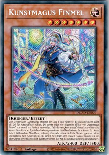 Kunstmagus Finmel - DUAD-DE009 - Secret Rare - 1. Auflage - Deutsch - Yugioh - Duelist's Advance - mit RC-Fieldcenter Kunstmagus Finmel - DUAD-DE009 - Secret Rare - 1. Auflage - Deutsch - Yugioh - Duelist's Advance - mit RC-Fieldcenter von RC