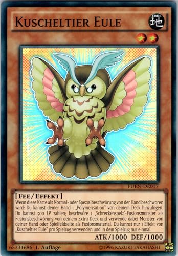 Kuscheltier Eule - FUEN-DE017 - Super Rare - 1. Auflage - Deutsch - Yugioh - Fusion Enforcers - mit RC-Fieldcenter Kuscheltier Eule - FUEN-DE017 - Super Rare - 1. Auflage - Deutsch - Yugioh - Fusion Enforcers - mit RC-Fieldcenter von RC