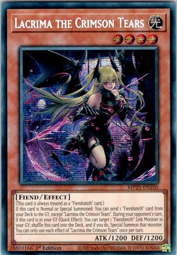 Lacrima The Crimson Tears - MP25-EN100 - Secret Rare - 1st Edition - English - Yugioh - 2025 Mega-Pack Tin - with RC Field Center Lacrima The Crimson Tears - MP25-EN100 - Secret Rare - 1st Edition - English - Yugioh - 2025 Mega-Pack Tin - with RC Field Center von RC