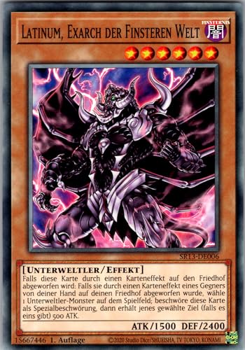 Latinum, Exarch der Finsteren Welt - SR13-DE006 - Common - 1. Auflage - Deutsch - Yugioh - Structure Deck: Dark World - mit RC-Fieldcenter von RC