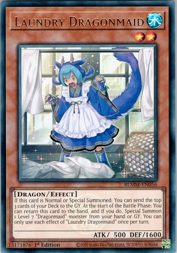 Laundry Dragonmaid - BLMM-EN056 - Ultra Rare - 1st Edition - English - Yugioh - Battles of Legend: Monster Mayhem - with RC Field Center von RC