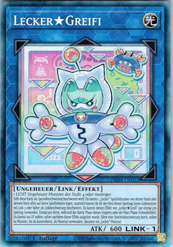 Lecker★Greifi - JUSH-DE022 - Collectors Rare - 1. Auflage - Deutsch - Yugioh - Justice Hunters - mit RC-Fieldcenter Lecker★Greifi - JUSH-DE022 - Collectors Rare - 1. Auflage - Deutsch - Yugioh - Justice Hunters - mit RC-Fieldcenter von RC