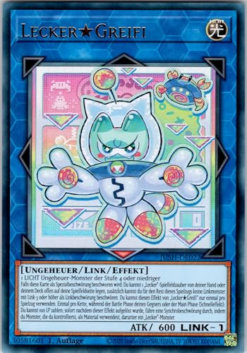 Lecker★Greifi - JUSH-DE022 - Ultra Rare - 1. Auflage - Deutsch - Yugioh - Justice Hunters - mit RC-Fieldcenter von RC