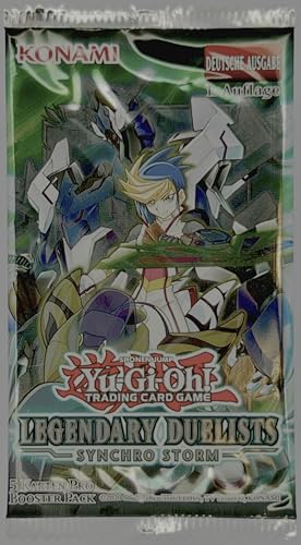 Legendary Duelists: Synchro Storm Booster Pack (5 Karten) - LED8 - Yugioh - Deutsch - OVP - 1. Auflage - mit RC-Fieldcenter von RC