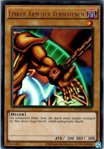 Linker Arm der Verbotenen - YGLD-DEA21 - Ultra Rare - Deutsch - Yugioh - Yugi's Legendary Decks - mit RC-Fieldcenter Linker Arm der Verbotenen - YGLD-DEA21 - Ultra Rare - Deutsch - Yugioh - Yugi's Legendary Decks - mit RC-Fieldcenter von RC