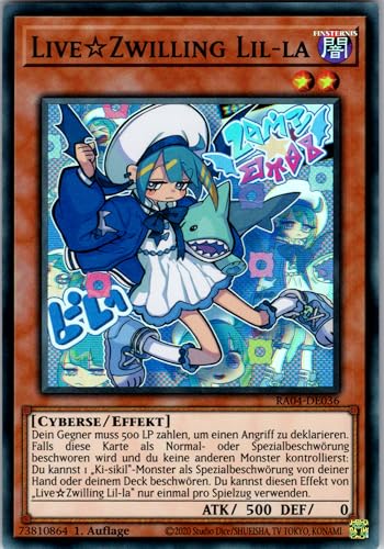 Live☆Zwilling Lil-la - RA04-DE036 - Super Rare - 1. Auflage - Deutsch - Yugioh - Quarter Century Stampede - mit RC-Fieldcenter Live☆Zwilling Lil-la - RA04-DE036 - Super Rare - 1. Auflage - Deutsch - Yugioh - Quarter Century Stampede - mit RC-Fieldcenter von RC