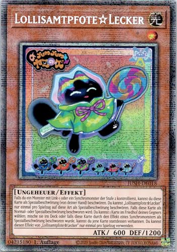 Lollisamtpfote☆Lecker - JUSH-DE018 - Starlight Rare - 1. Auflage - Deutsch - Yugioh - Justice Hunters - mit RC-Fieldcenter Lollisamtpfote☆Lecker - JUSH-DE018 - Starlight Rare - 1. Auflage - Deutsch - Yugioh - Justice Hunters - mit RC-Fieldcenter von RC