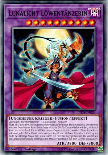 Lunalicht Löwentänzerin - LED4-DE054 - Common - 1. Auflage - Deutsch - Yugioh - Legendary Duelists: Sisters of The Rose - mit RC-Fieldcenter von RC