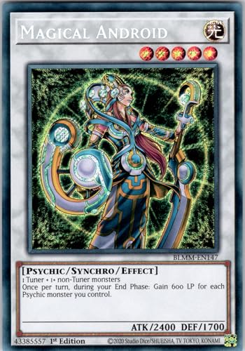 Magical Android - BLMM-EN147 - Secret Rare - 1st Edition - English - Yugioh - Battles of Legend: Monster Mayhem - with RC Field Center von RC