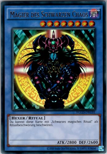Magier des Schwarzen Chaos - YGLD-DEC01 - Ultra Rare - Deutsch - Yugioh - Yugi's Legendary Decks - mit RC-Fieldcenter von RC