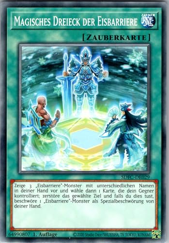 Magisches Dreieck der Eisbarriere - SDFC-DE029 - Common - 1. Auflage - Deutsch - Yugioh - Structure Deck: Freezing Chains - mit RC-Fieldcenter von RC