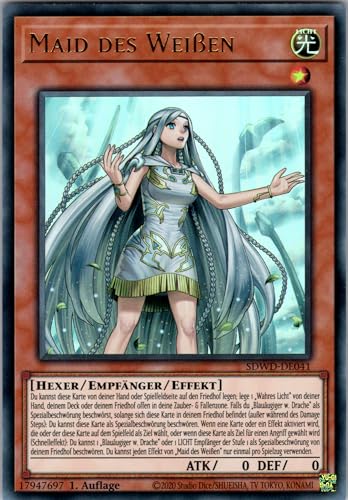 Maid des Weißen - SDWD-DE041 - V. 1 - Ultra Rare - 1. Auflage - Deutsch - Yugioh - Structure Deck: Blue-Eyes White Destiny - mit RC-Fieldcenter Maid des Weißen - SDWD-DE041 - V. 1 - Ultra Rare - 1. Auflage - Deutsch - Yugioh - Structure Deck: Blue-Eyes White Destiny - mit RC-Fieldcenter von RC