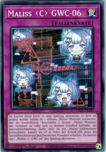 Maliss C GWC-06 - CRBR-DE023 - Super Rare - 1. Auflage - Deutsch - Yugioh - Crossover Breakers - mit RC-Fieldcenter von RC