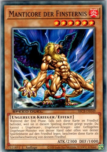 Manticore der Finsternis - SBCB-DE049 - Common - 1. Auflage - Deutsch - Yugioh - Speed Duel: Battle City Box - mit RC-Fieldcenter Manticore der Finsternis - SBCB-DE049 - Common - 1. Auflage - Deutsch - Yugioh - Speed Duel: Battle City Box - mit RC-Fieldcenter von RC