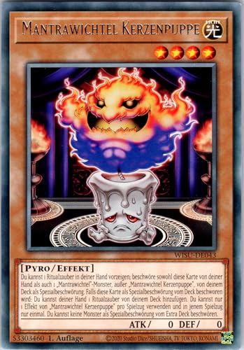 Mantrawichtel Kerzenpuppe - WISU-DE043 - Rare - 1. Auflage - Deutsch - Yugioh - Wild Survivors - mit RC-Fieldcenter von RC