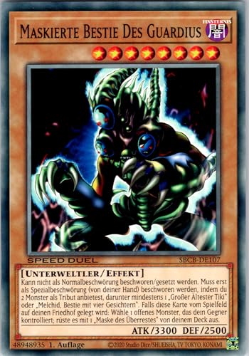 Maskierte Bestie des Guardius - SBCB-DE107 - Common - 1. Auflage - Deutsch - Yugioh - Speed Duel: Battle City Box - mit RC-Fieldcenter Maskierte Bestie des Guardius - SBCB-DE107 - Common - 1. Auflage - Deutsch - Yugioh - Speed Duel: Battle City Box - mit RC-Fieldcenter von RC