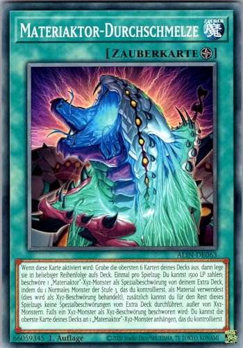 Materiaktor-Durchschmelze - ALIN-DE063 - Common - 1. Auflage - Deutsch - Yugioh - Alliance Insight - mit RC-Fieldcenter von RC