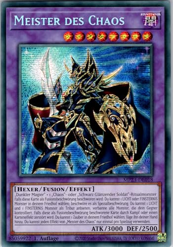 Meister des Chaos - MP23-DE018 - Secret Rare - 1. Auflage - Deutsch - Yugioh - 25th Anniversary Tin: Dueling Heroes Mega Pack - mit RC-Fieldcenter von RC