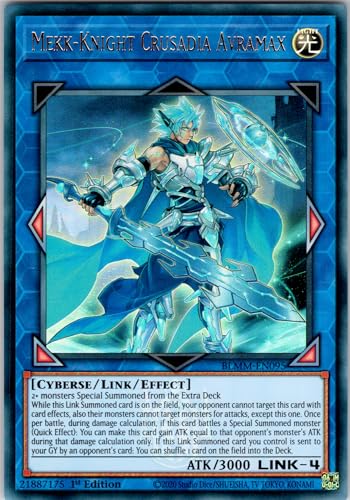 Mekk-Knight Crusadia Avramax - BLMM-EN095 - Ultra Rare - 1st Edition - English - Yugioh - Battles of Legend: Monster Mayhem - with RC Field Center von RC