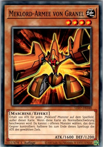 Meklord-Armee von Granel - LED7-DE048 - Common - 1. Auflage - Deutsch - Yugioh - Legendary Duelists: Rage of Ra - mit RC-Fieldcenter von RC