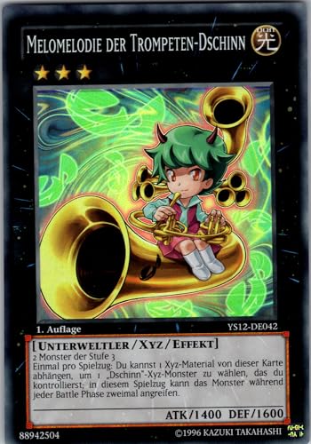 Melomelodie der Trompeten-Dschinn - YS12-DE042 - Super Rare - 1. Auflage - Deutsch - Yugioh - Starter Deck: Xyz Symphony - mit RC-Fieldcenter von RC