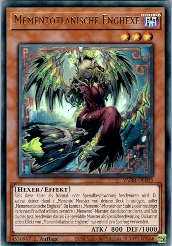 Mementotlanische Enghexe - VASM-DE005 - Ultra Rare - 1. Auflage - Deutsch - Yugioh - Valiant Smashers - mit RC-Fieldcenter von RC