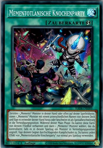 Mementotlanische Knochenparty - RA04-DE099 - Super Rare - 1. Auflage - Deutsch - Yugioh - Quarter Century Stampede - mit RC-Fieldcenter Mementotlanische Knochenparty - RA04-DE099 - Super Rare - 1. Auflage - Deutsch - Yugioh - Quarter Century Stampede - mit RC-Fieldcenter von RC