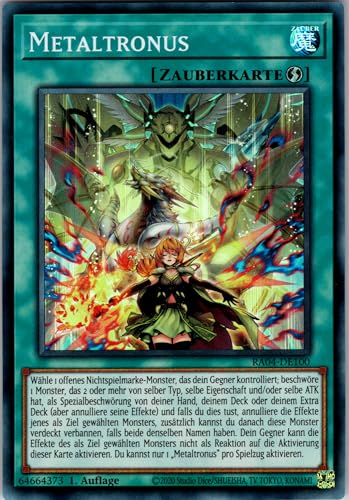Metaltronus - RA04-DE100 - Super Rare - 1. Auflage - Deutsch - Yugioh - Quarter Century Stampede - mit RC-Fieldcenter Metaltronus - RA04-DE100 - Super Rare - 1. Auflage - Deutsch - Yugioh - Quarter Century Stampede - mit RC-Fieldcenter von RC