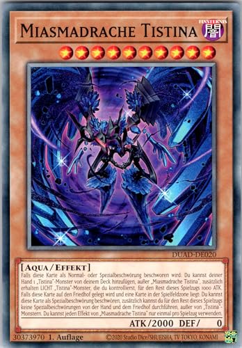 Miasmadrache Tistina - DUAD-DE020 - Common - 1. Auflage - Deutsch - Yugioh - Duelist's Advance - mit RC-Fieldcenter Miasmadrache Tistina - DUAD-DE020 - Common - 1. Auflage - Deutsch - Yugioh - Duelist's Advance - mit RC-Fieldcenter von RC