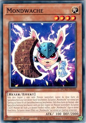 Mondwache - DUAD-DE100 - Common - 1. Auflage - Deutsch - Yugioh - Duelist's Advance - mit RC-Fieldcenter von RC