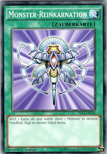 Monster-Reinkarnation - YS14-DE028 - Common - 1. Auflage - Deutsch - Yugioh - Super Starter: Space-Time Showdown - mit RC-Fieldcenter von RC