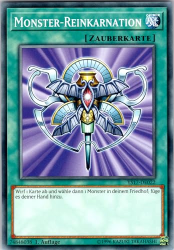 Monster-Reinkarnation - YS17-DE022 - Common - 1. Auflage - Deutsch - Yugioh - Starter Deck: Link Strike - mit RC-Fieldcenter von RC