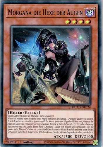 Morgana die Hexe der Augen - DUAD-DE026 - Super Rare - 1. Auflage - Deutsch - Yugioh - Duelist's Advance - mit RC-Fieldcenter Morgana die Hexe der Augen - DUAD-DE026 - Super Rare - 1. Auflage - Deutsch - Yugioh - Duelist's Advance - mit RC-Fieldcenter von RC