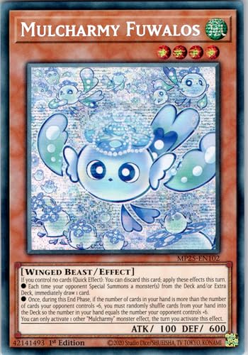 Mulcharmy Fuwalos - MP25-EN102 - Secret Rare - 1st Edition - English - Yugioh - 2025 Mega-Pack Tin - with RC Field Center Mulcharmy Fuwalos - MP25-EN102 - Secret Rare - 1st Edition - English - Yugioh - 2025 Mega-Pack Tin - with RC Field Center von RC