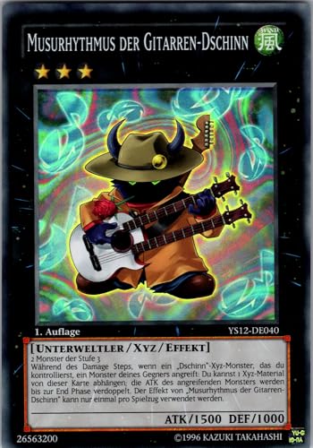 Musurhythmus der Gitarren-Dschinn - YS12-DE040 - Super Rare - 1. Auflage - Deutsch - Yugioh - Starter Deck: Xyz Symphony - mit RC-Fieldcenter von RC