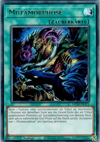 Mutamorphose - MP25-DE171 - Ultra Rare - 1. Auflage - Deutsch - Yugioh - 2025 Mega-Pack Tin - mit RC-Fieldcenter Mutamorphose - MP25-DE171 - Ultra Rare - 1. Auflage - Deutsch - Yugioh - 2025 Mega-Pack Tin - mit RC-Fieldcenter von RC