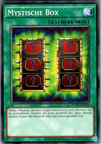 Mystische Box - YGLD-DEA25 - Common - Deutsch - Yugioh - Yugi's Legendary Decks - mit RC-Fieldcenter Mystische Box - YGLD-DEA25 - Common - Deutsch - Yugioh - Yugi's Legendary Decks - mit RC-Fieldcenter von RC