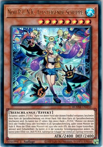 NOH-P.U.N.K. Aufsteigende Schuppe - BLMM-DE050 - Ultra Rare - 1. Auflage - Deutsch - Yugioh - Battles of Legend: Monster Mayhem - mit RC-Fieldcenter von RC