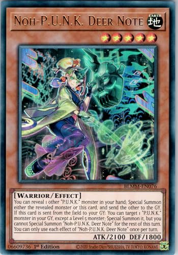 NOH-P.U.N.K. Deer Note - BLMM-EN076 - Ultra Rare - 1st Edition - English - Yugioh - Battles of Legend: Monster Mayhem - with RC Field Center von RC