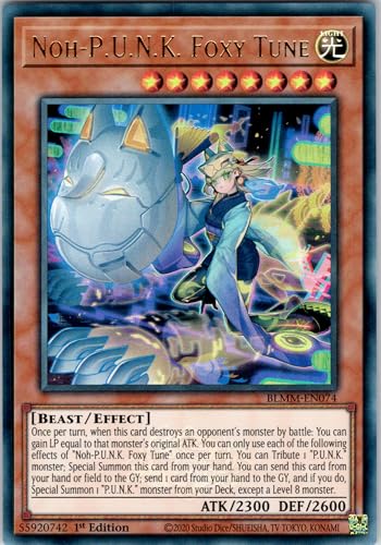 NOH-P.U.N.K. Foxy Tune - BLMM-EN074 - Ultra Rare - 1st Edition - English - Yugioh - Battles of Legend: Monster Mayhem - with RC Field Center von RC