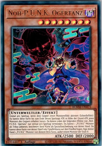 NOH-P.U.N.K. Ogertanz - BLMM-DE075 - Ultra Rare - 1. Auflage - Deutsch - Yugioh - Battles of Legend: Monster Mayhem - mit RC-Fieldcenter von RC