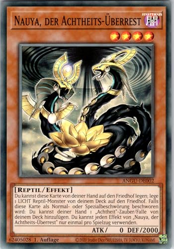 Nauya, der Achtheits-Überrest - ANGU-DE002 - Super Rare - 1. Auflage - Deutsch - Yugioh - Ancient Guardians - mit RC-Fieldcenter von RC