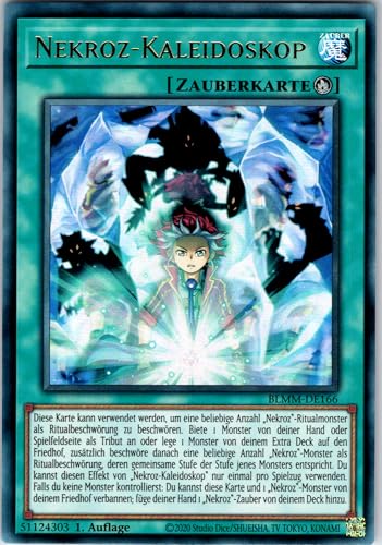 Nekroz-Kaleidoskop - BLMM-DE166 - Ultra Rare - 1. Auflage - Deutsch - Yugioh - Battles of Legend: Monster Mayhem - mit RC-Fieldcenter von RC