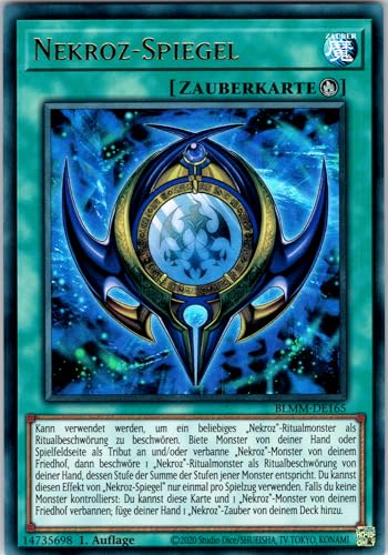 Nekroz-Spiegel - BLMM-DE165 - Ultra Rare - 1. Auflage - Deutsch - Yugioh - Battles of Legend: Monster Mayhem - mit RC-Fieldcenter von RC