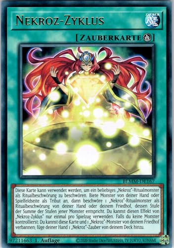 Nekroz-Zyklus - BLMM-DE167 - Ultra Rare - 1. Auflage - Deutsch - Yugioh - Battles of Legend: Monster Mayhem - mit RC-Fieldcenter von RC