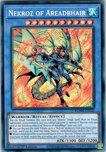 Nekroz of Areadbhair - BLMM-EN135 - Secret Rare - 1st Edition - English - Yugioh - Battles of Legend: Monster Mayhem - with RC Field Center von RC