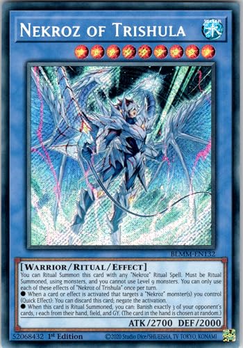 Nekroz of Trishula - BLMM-EN132 - Secret Rare - 1st Edition - English - Yugioh - Battles of Legend: Monster Mayhem - with RC Field Center von RC