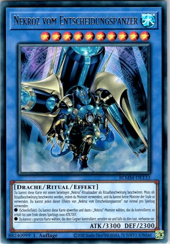 Nekroz vom Entscheidungspanzer - BLMM-DE133 - Ultra Rare - 1. Auflage - Deutsch - Yugioh - Battles of Legend: Monster Mayhem - mit RC-Fieldcenter von RC