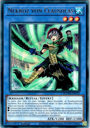 Nekroz von Clausolas - BLMM-DE131 - Ultra Rare - 1. Auflage - Deutsch - Yugioh - Battles of Legend: Monster Mayhem - mit RC-Fieldcenter von RC